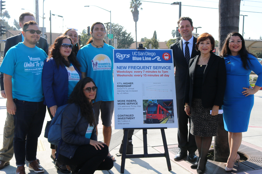 Increased UC San Diego Blue Line Service