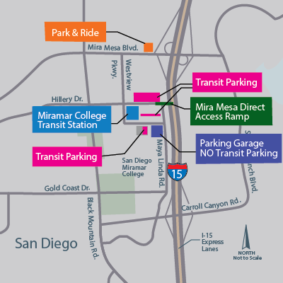 Miramar transit center map