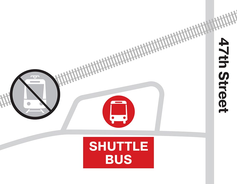 47th Street - Bus Stop Map