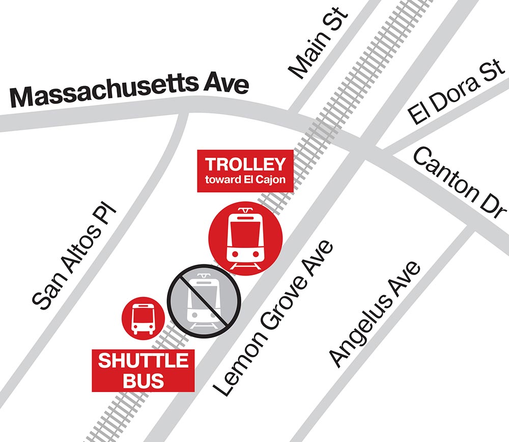 Massachusetts Avenue - Bus Stop Map