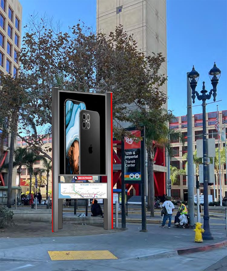 12th & Imperial Location for the Digital Kiosk