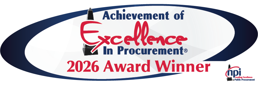 Award image logo - Achievement of Excellence in Procurement - 2026 Award Winner