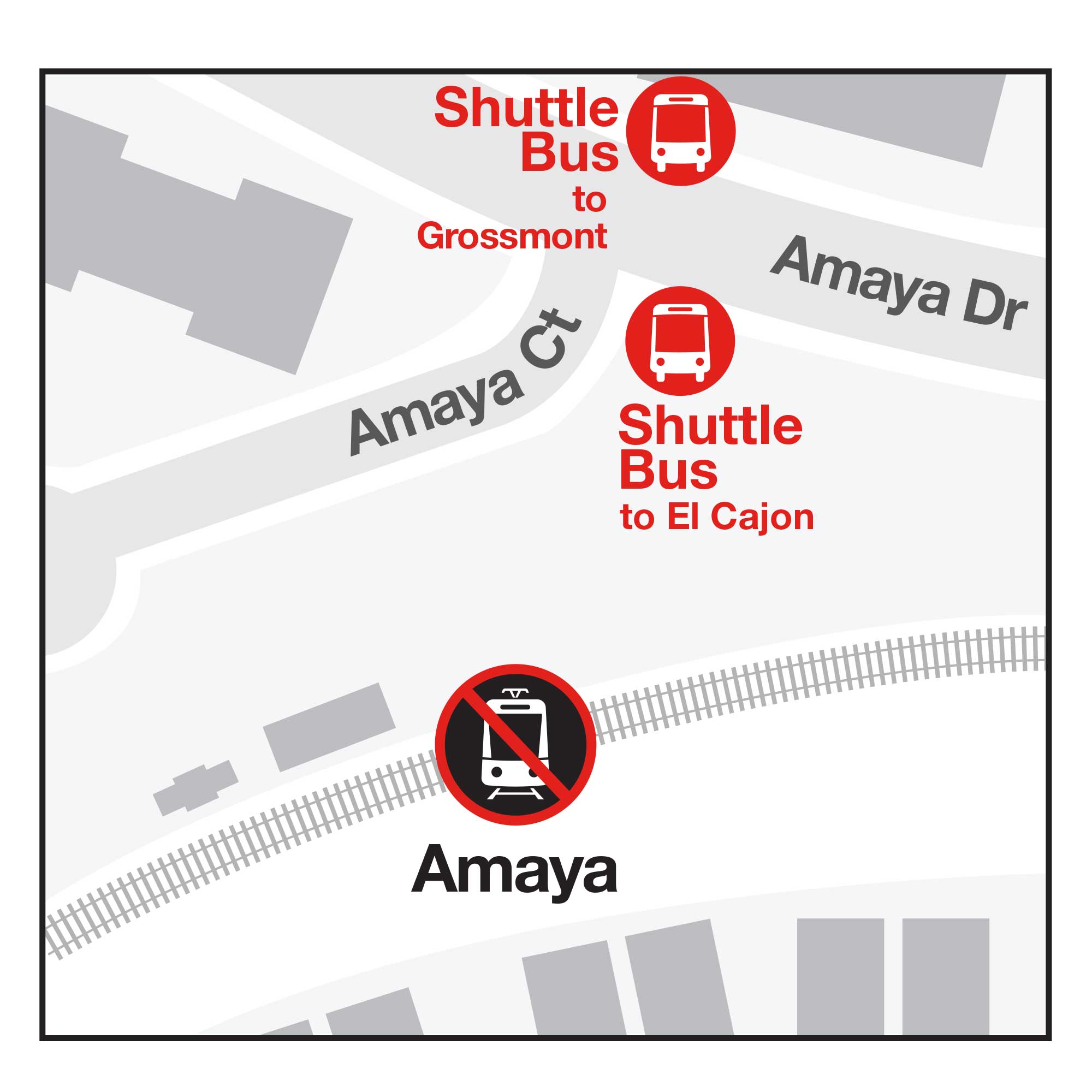 Amaya Bus Stop Map