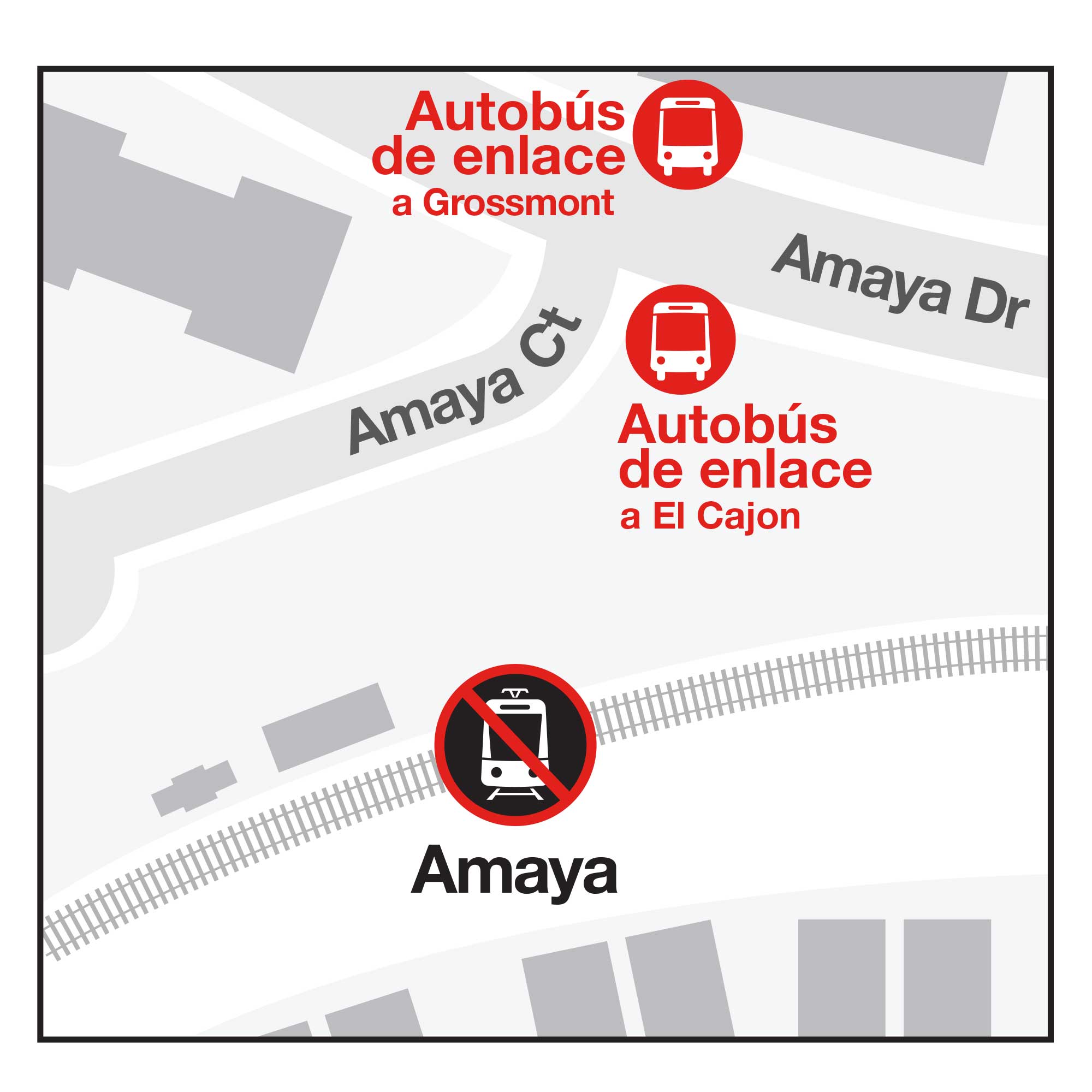 Amaya Mapa de paradas de autobús