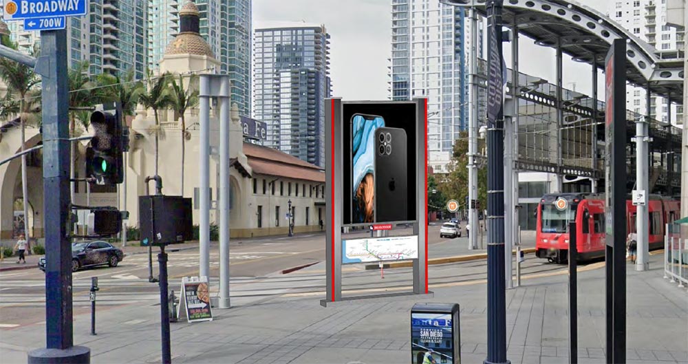 America Plaza Location for the Digital Kiosk