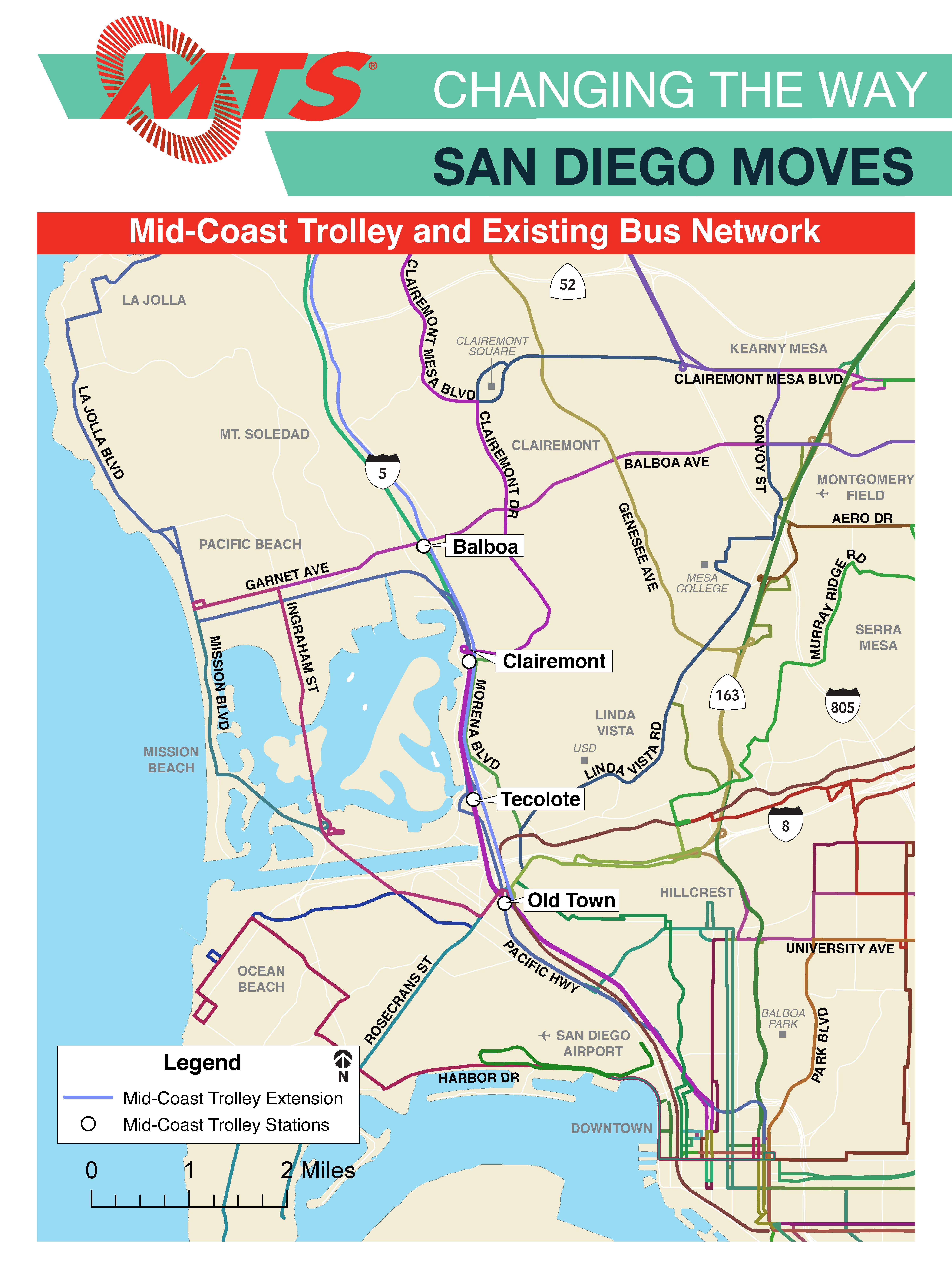 Mid-Coast Trolley Extension | San Diego Metropolitan Transit System
