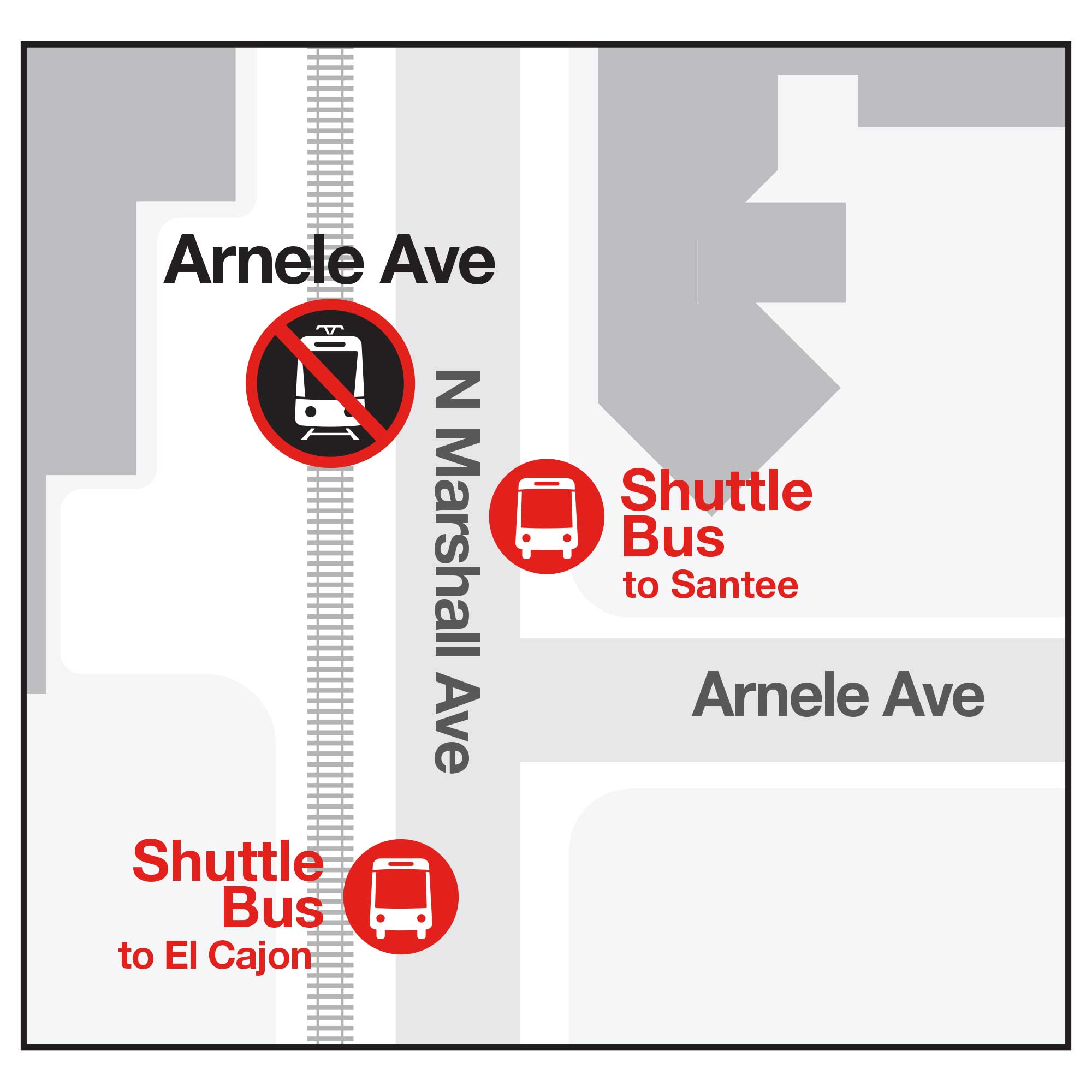 Copper Line - Arnele - Bus Stop Map