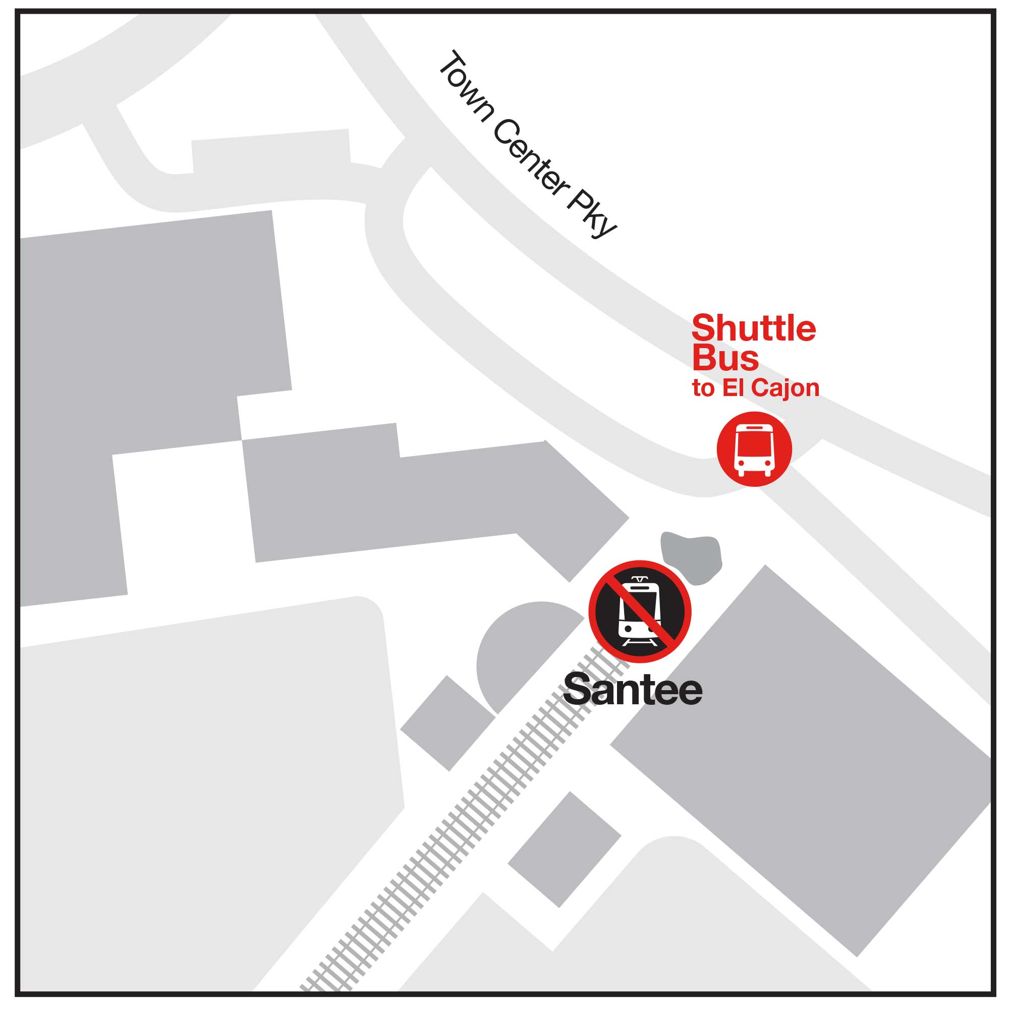 Copper Line - Santee - Bus Stop Map