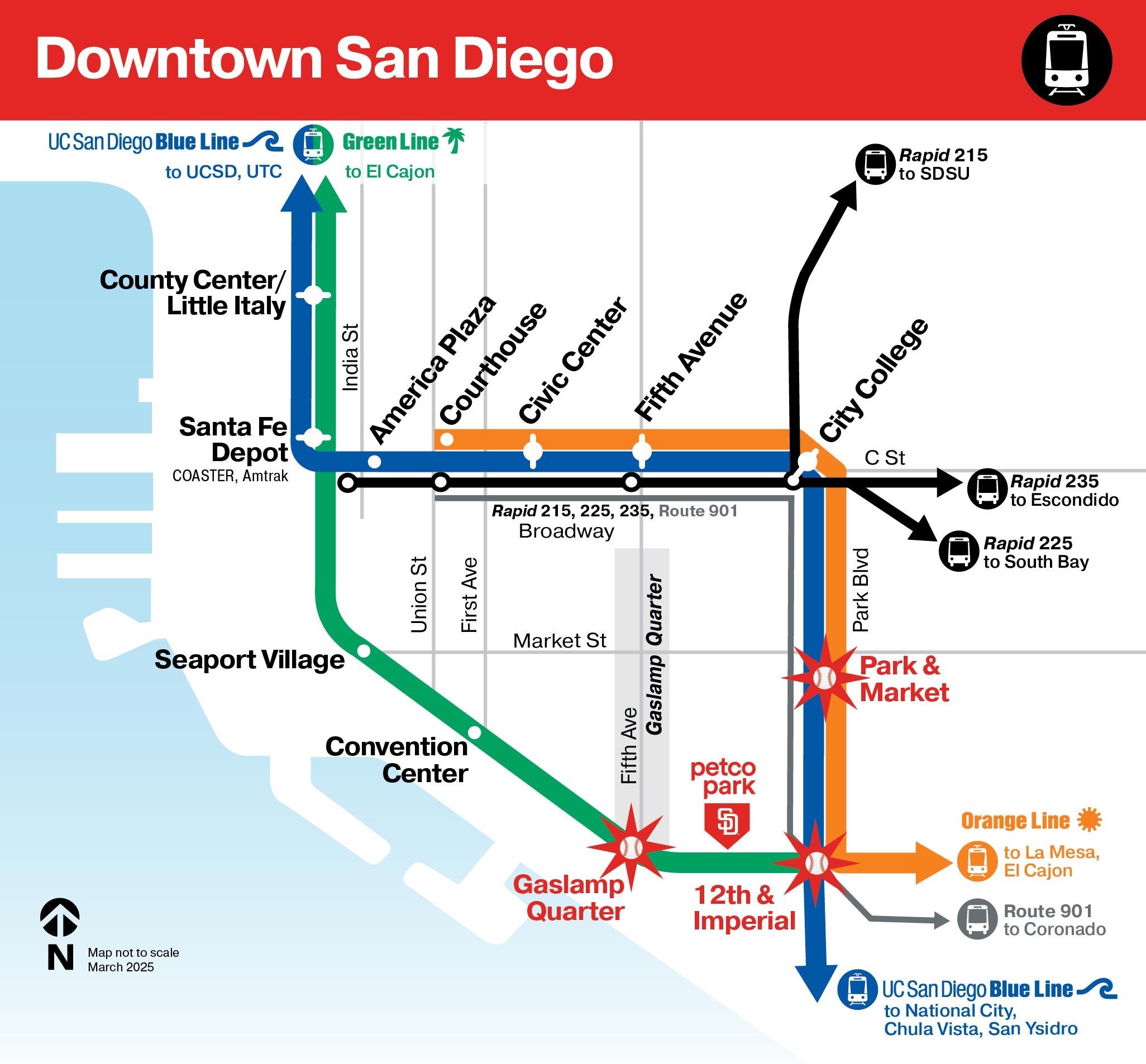 Downtown San Diego Map