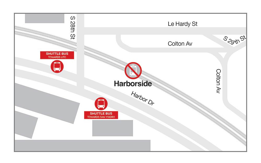 Harborside Bus Stop Map