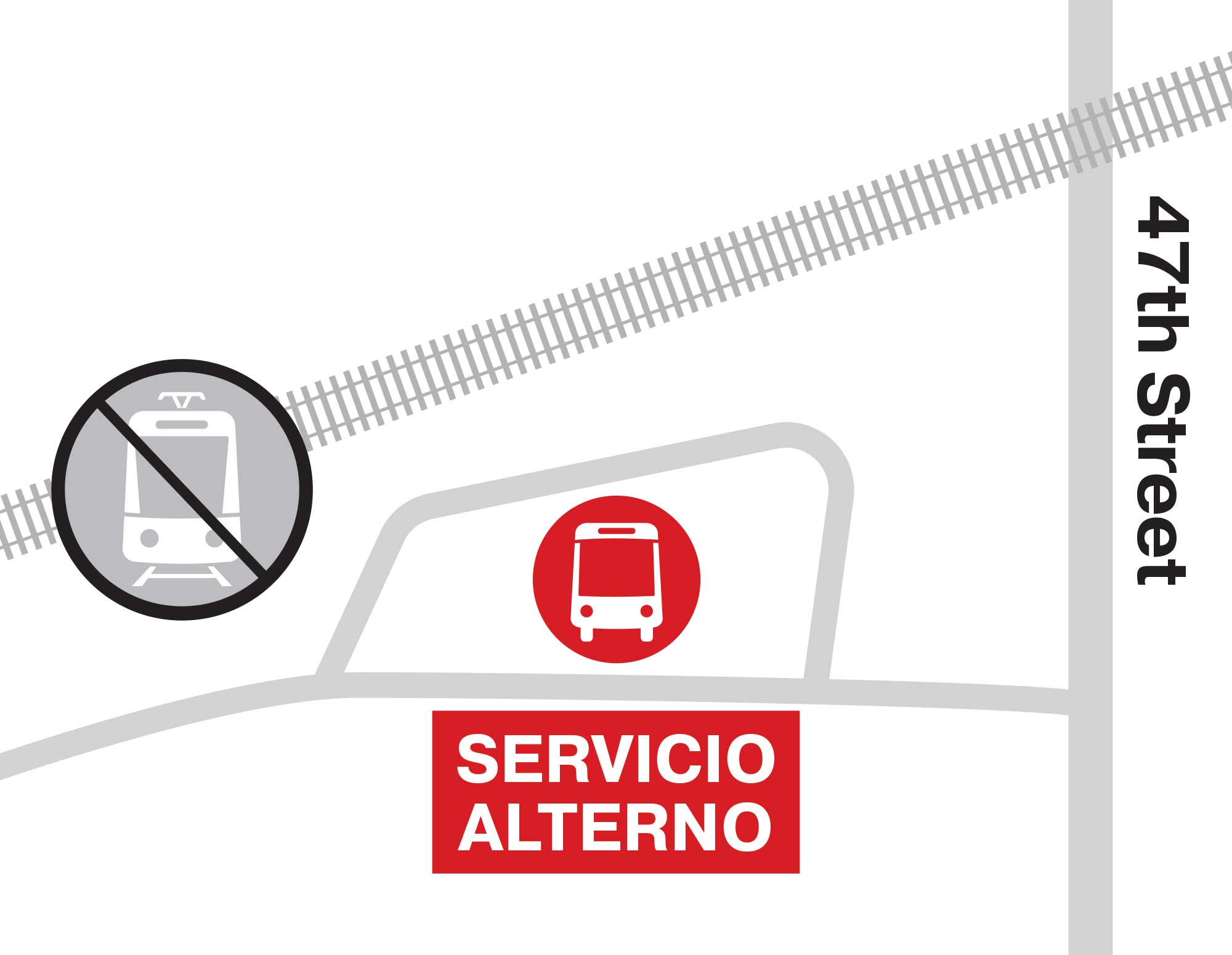 47th Street Bus Map