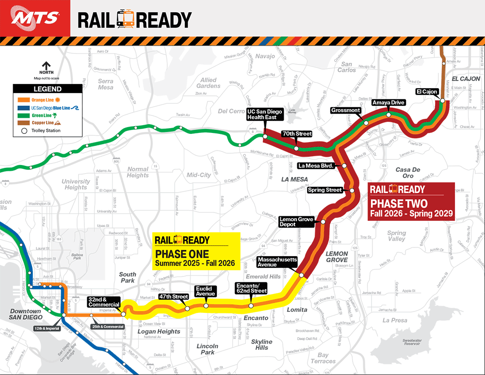 Orange Line Construction Map