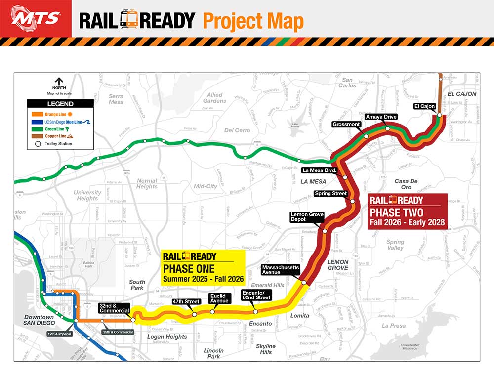 Orange Line Construction Map