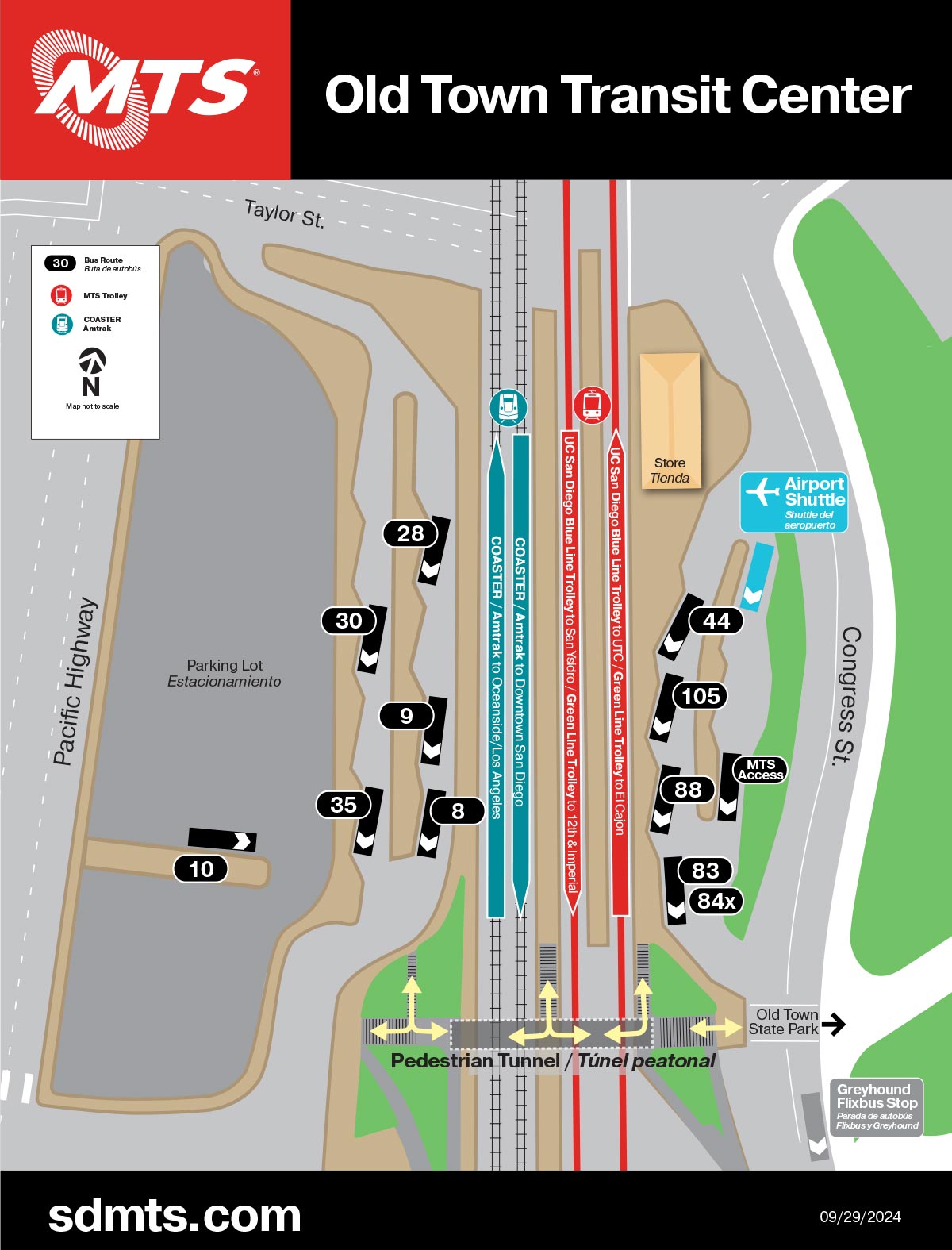 San Diego Airport Flyer Map