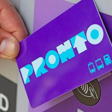 PRONTO Card being tapped