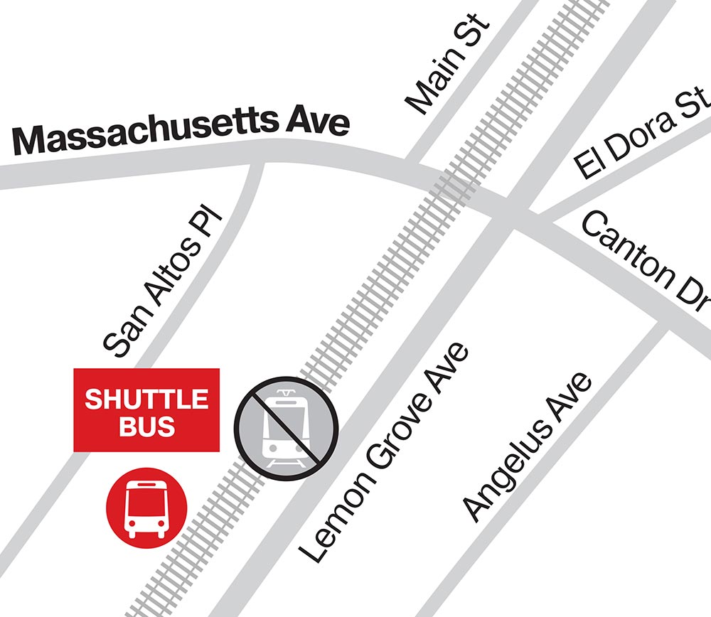 Massachusetts Avenue - Bus Stop Map