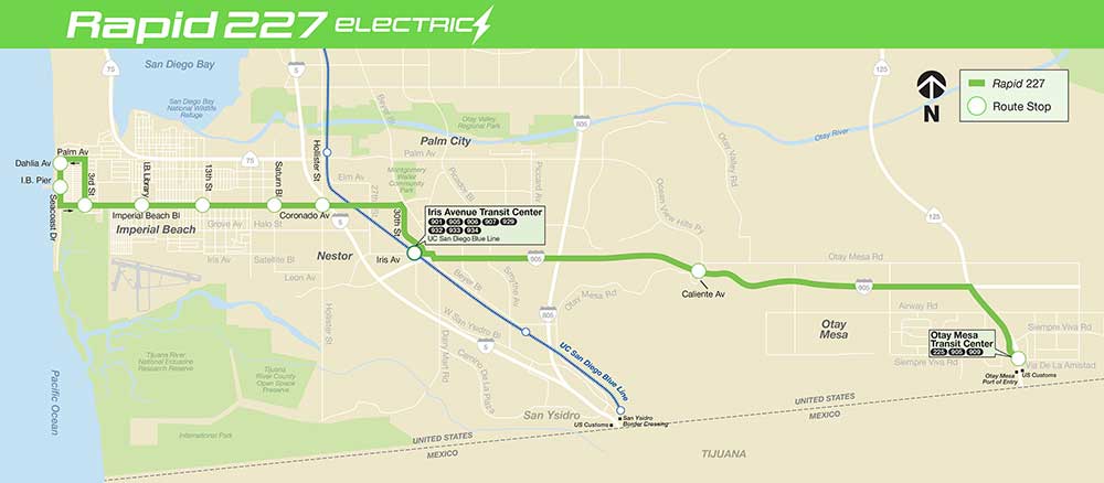 Rapid Route 227 Map