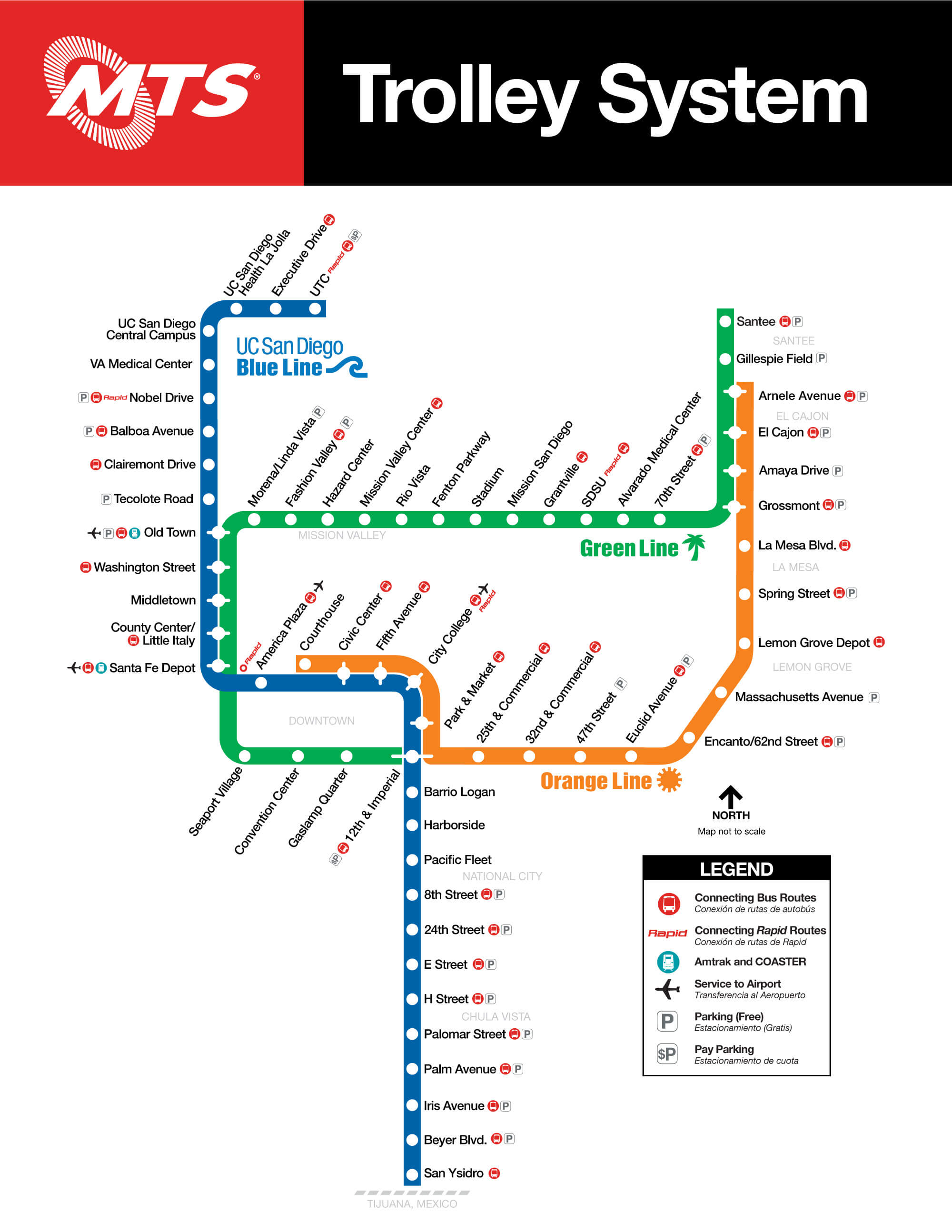 MISSION VALLEY CENTER TROLLEY STATION