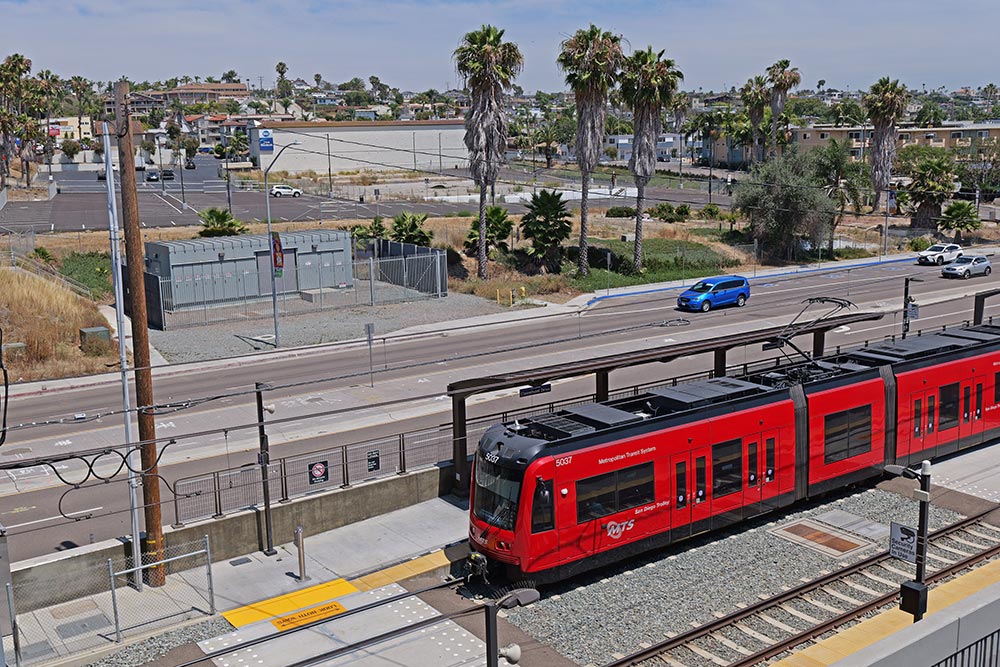 Parking Lot at Clairemont Drive station