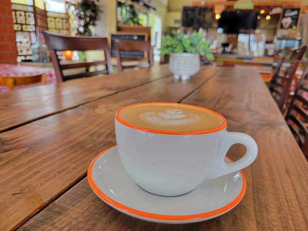 Hazelnut Lattee at Cool Down Coffee in Chula Vista