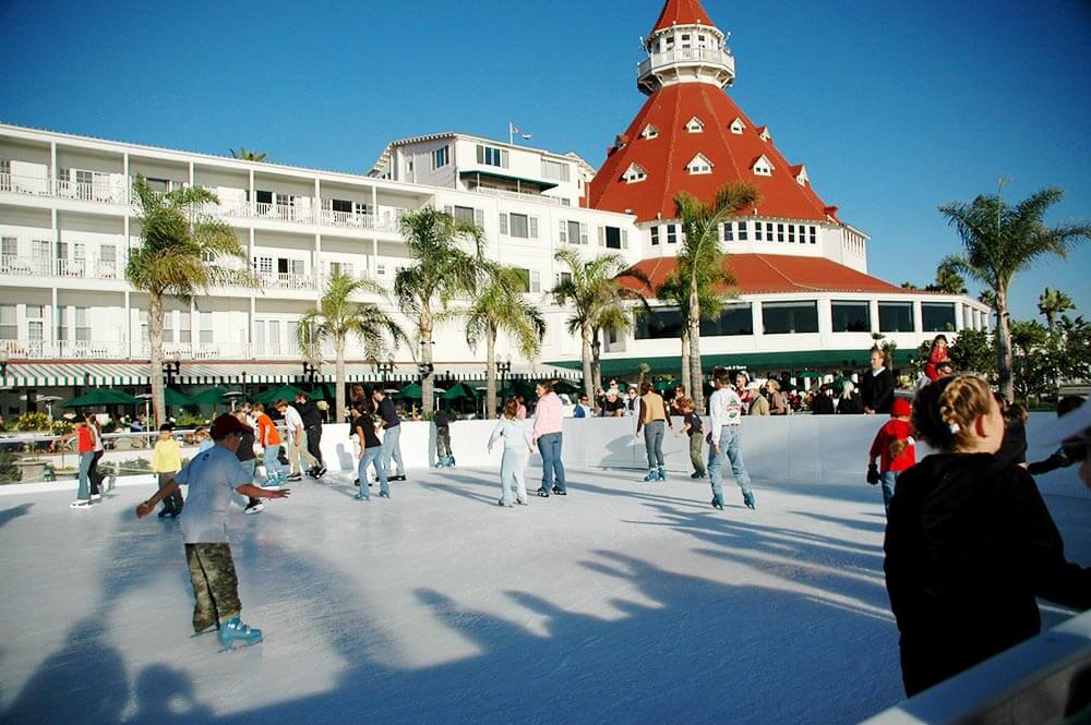 Ice Skating by the Sea in Coronado, CA