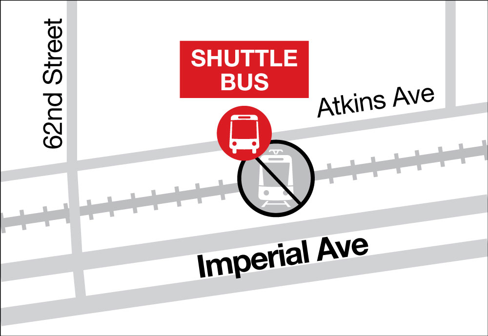 Encanto/62nd Street Station – Bus Stop Map