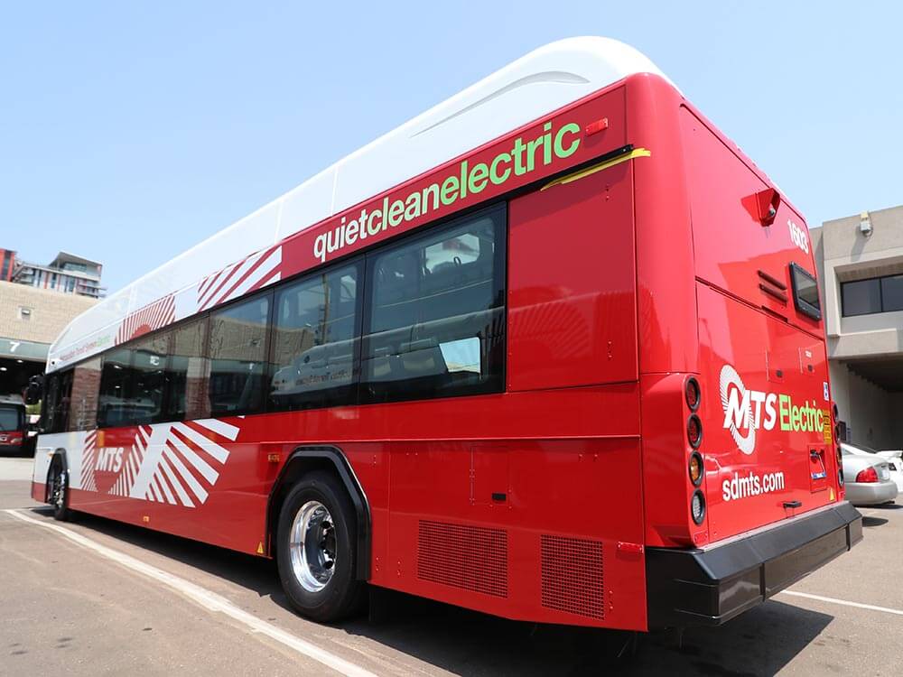 MTS Electric Bus - Red