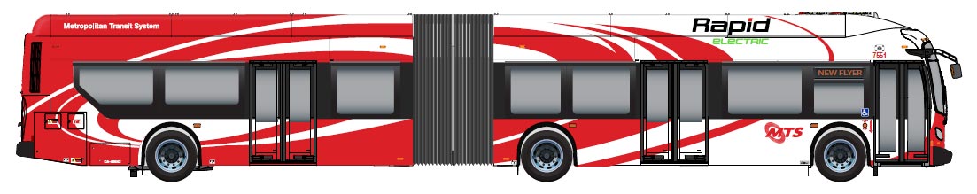MTS Electric Rapid Bus