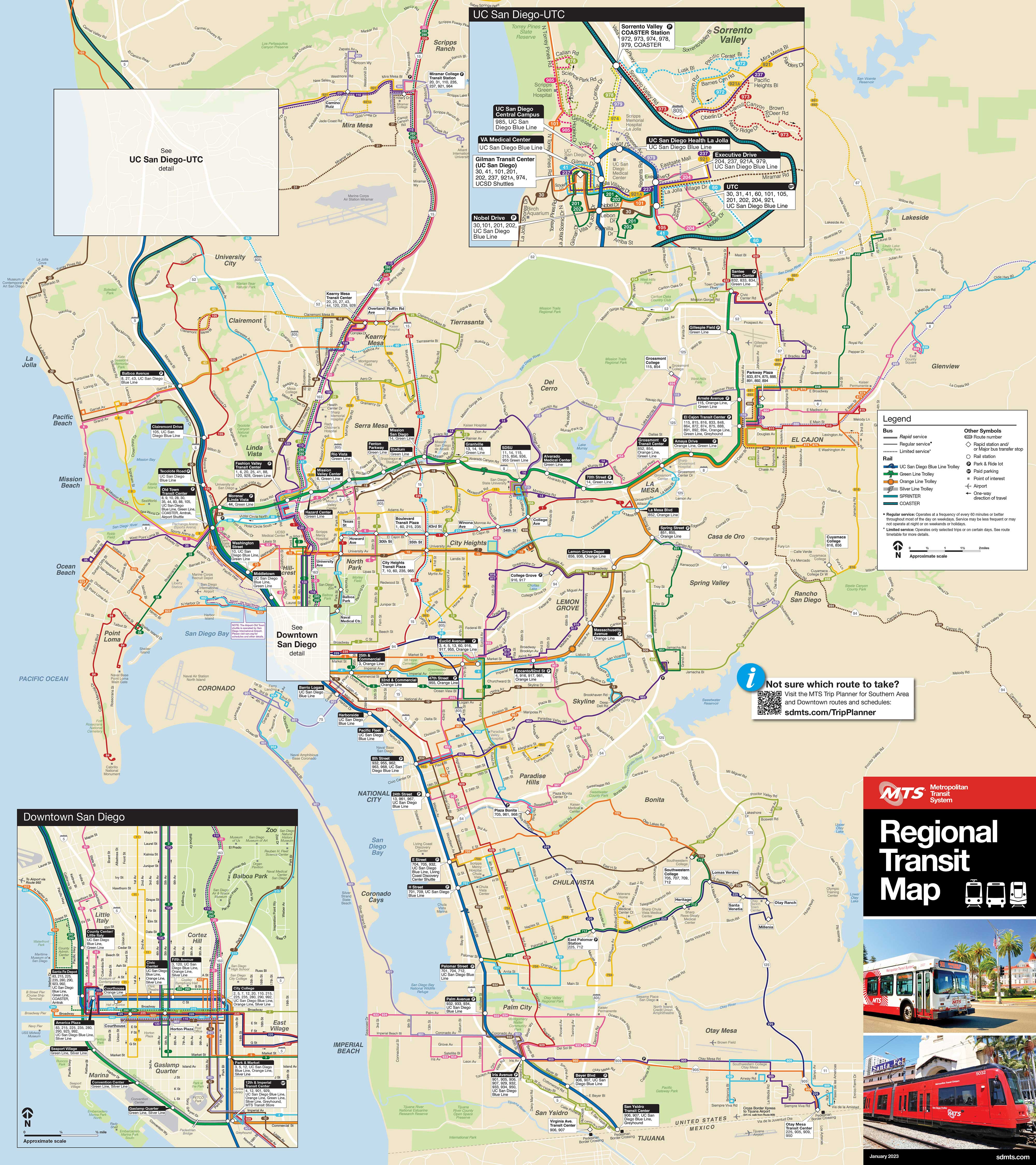 Maps and Schedules San Diego Metropolitan Transit System