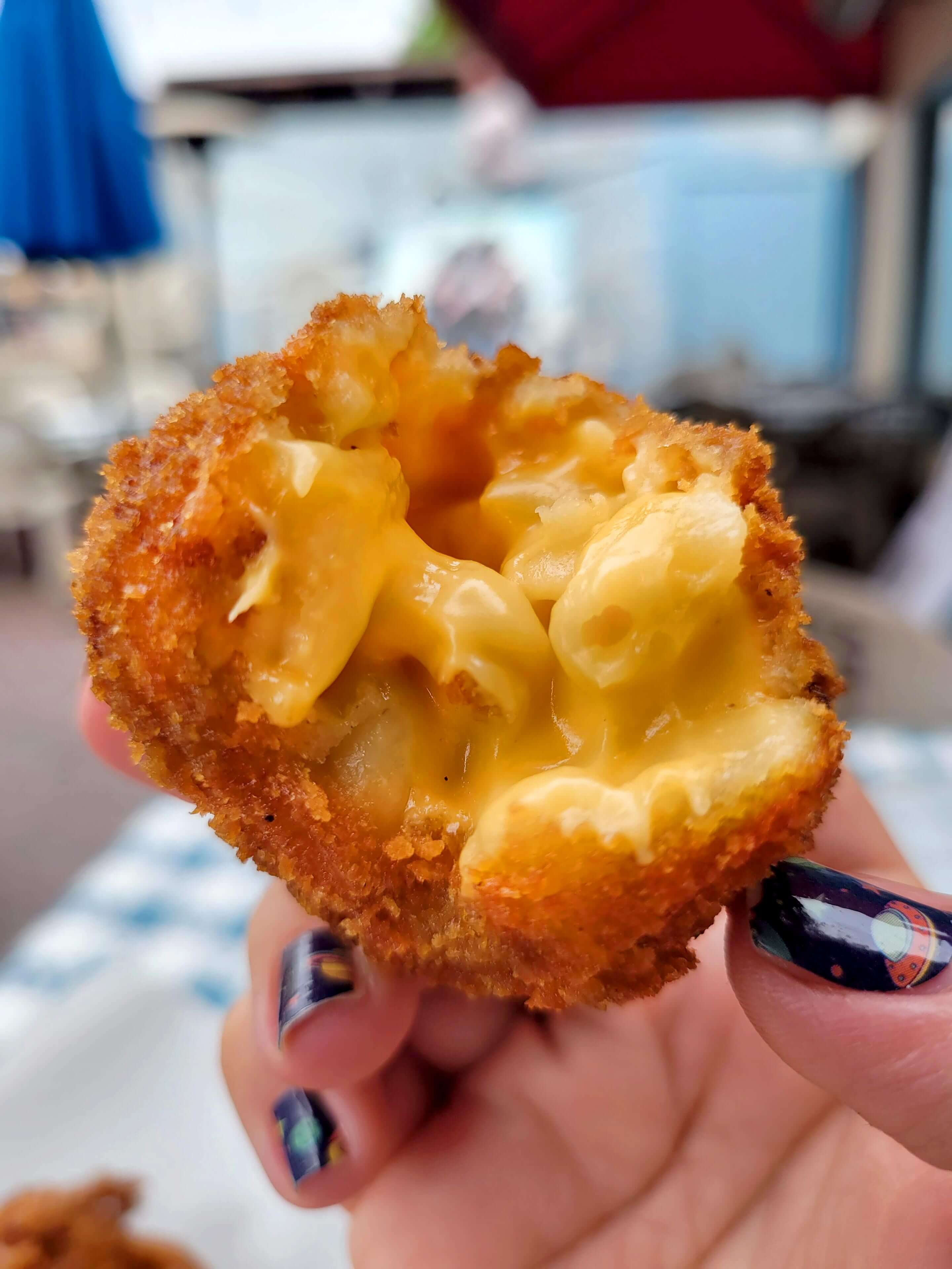 Mac and Cheese Balls at Kansas City Barbeque - Original Top Gun Filming Location