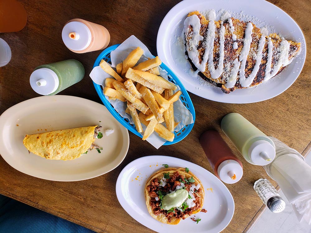 Tacos and Cachapas from Mi Pana in San Diego, CA