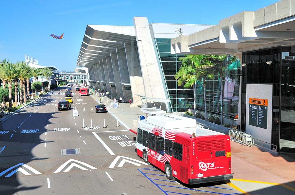 MTS Bus at the San Diego Airport
