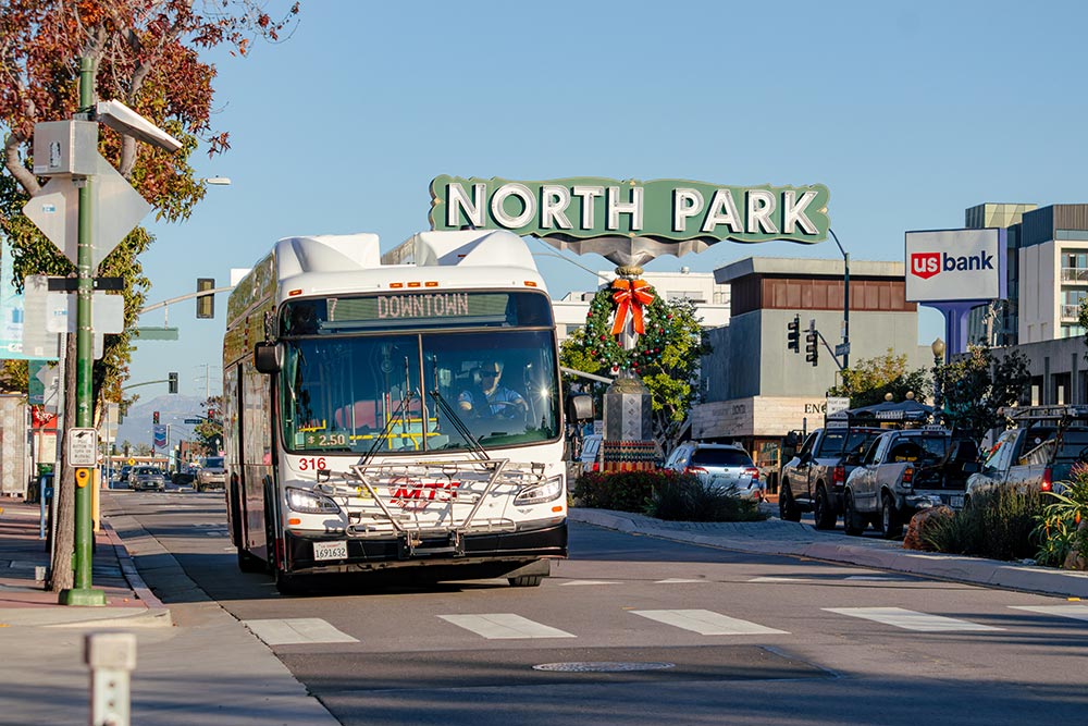 MTS Bus in North Park