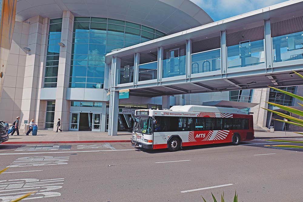 Ride Route 992 to the San Diego Airport