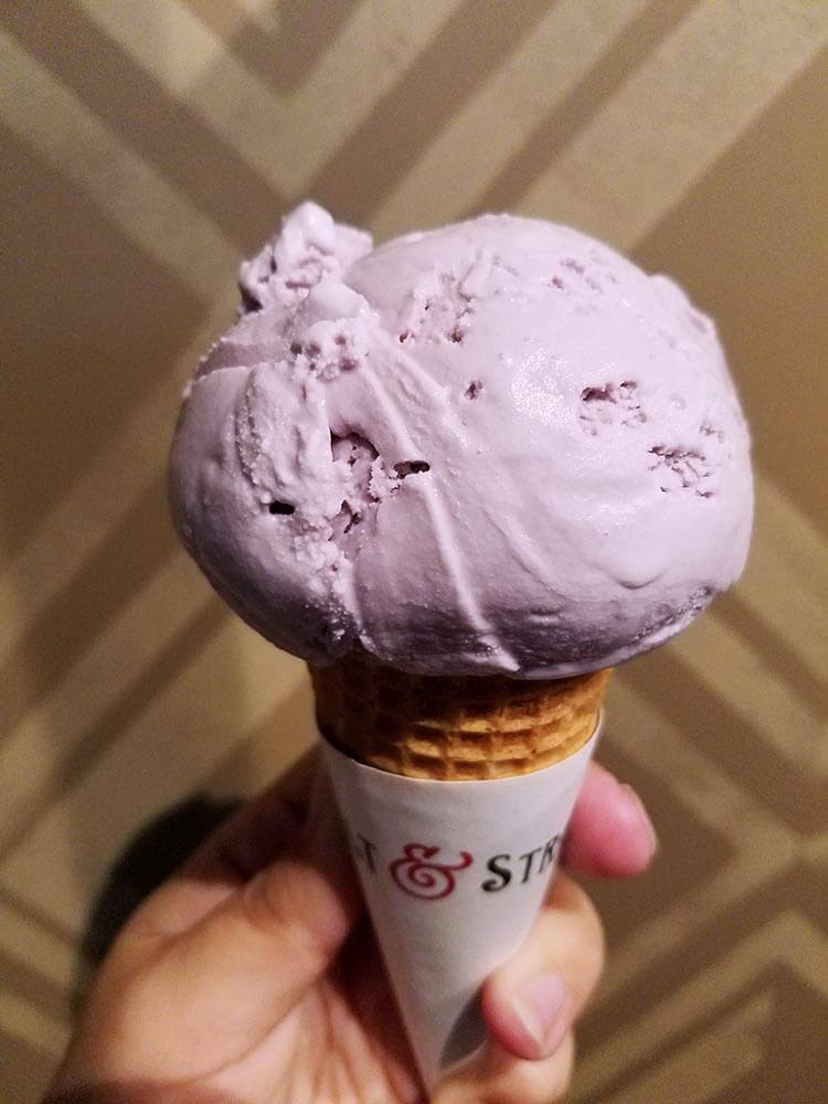 Honey Lavender scoop at Salt & Straw