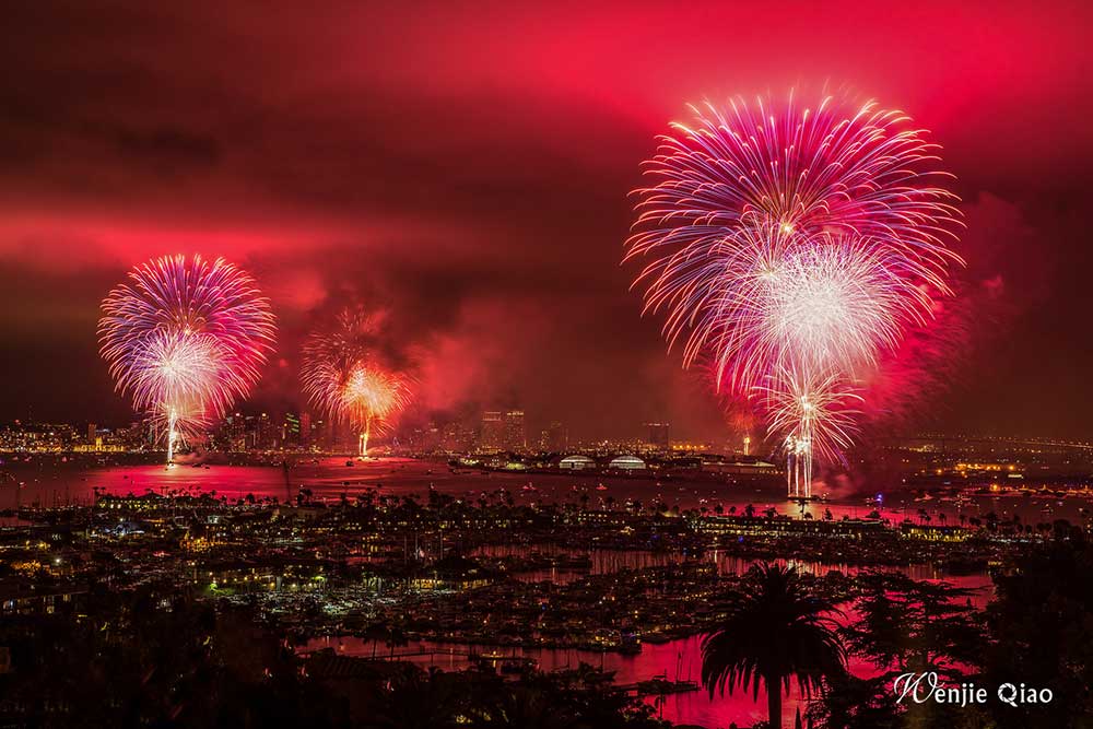 Fireworks over San Diego