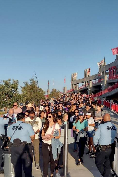 Crowds at Snapdragon Stadium