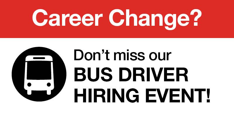 Don't miss our bus driver hiring event!