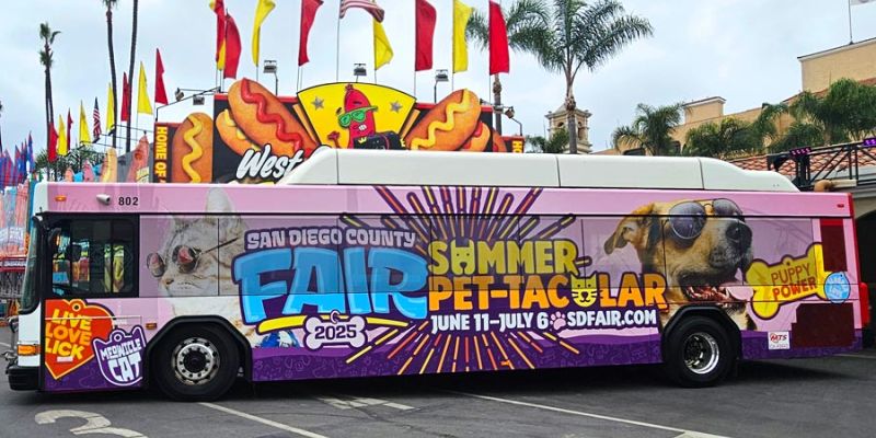 MTS Bus at the San Diego County Fair