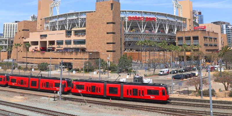 Trolley to Petco Park