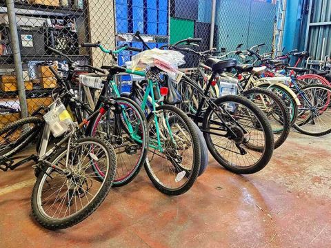 Bikes in MTS' Lost and Found