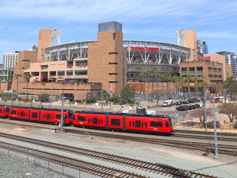 Trolley to Petco Park