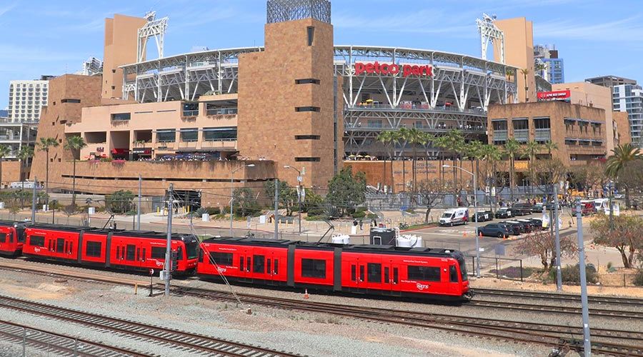 Trolley to Petco Park