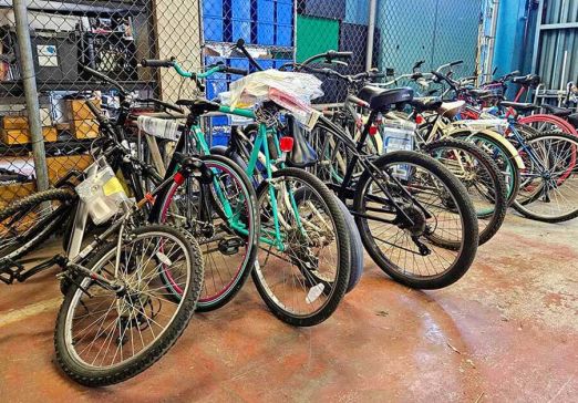 Bikes in MTS' Lost and Found