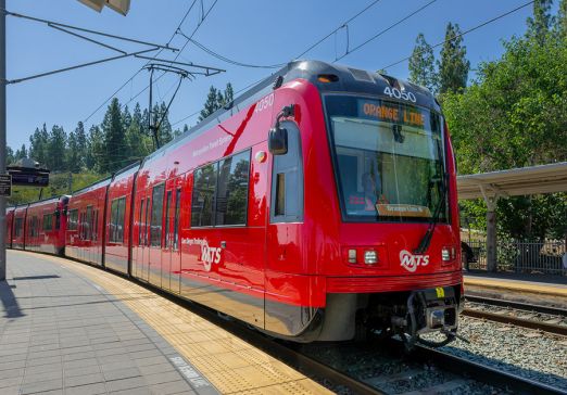 San Diego Trolley at Spring Street Station