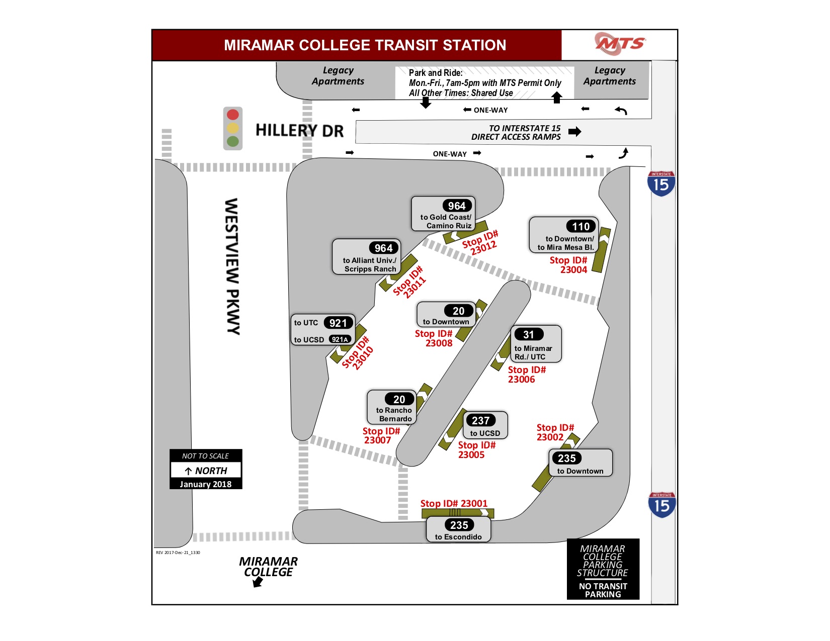 Miramar Transit Center Map
