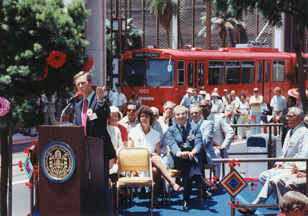 Trolley Opening Day in 1981
